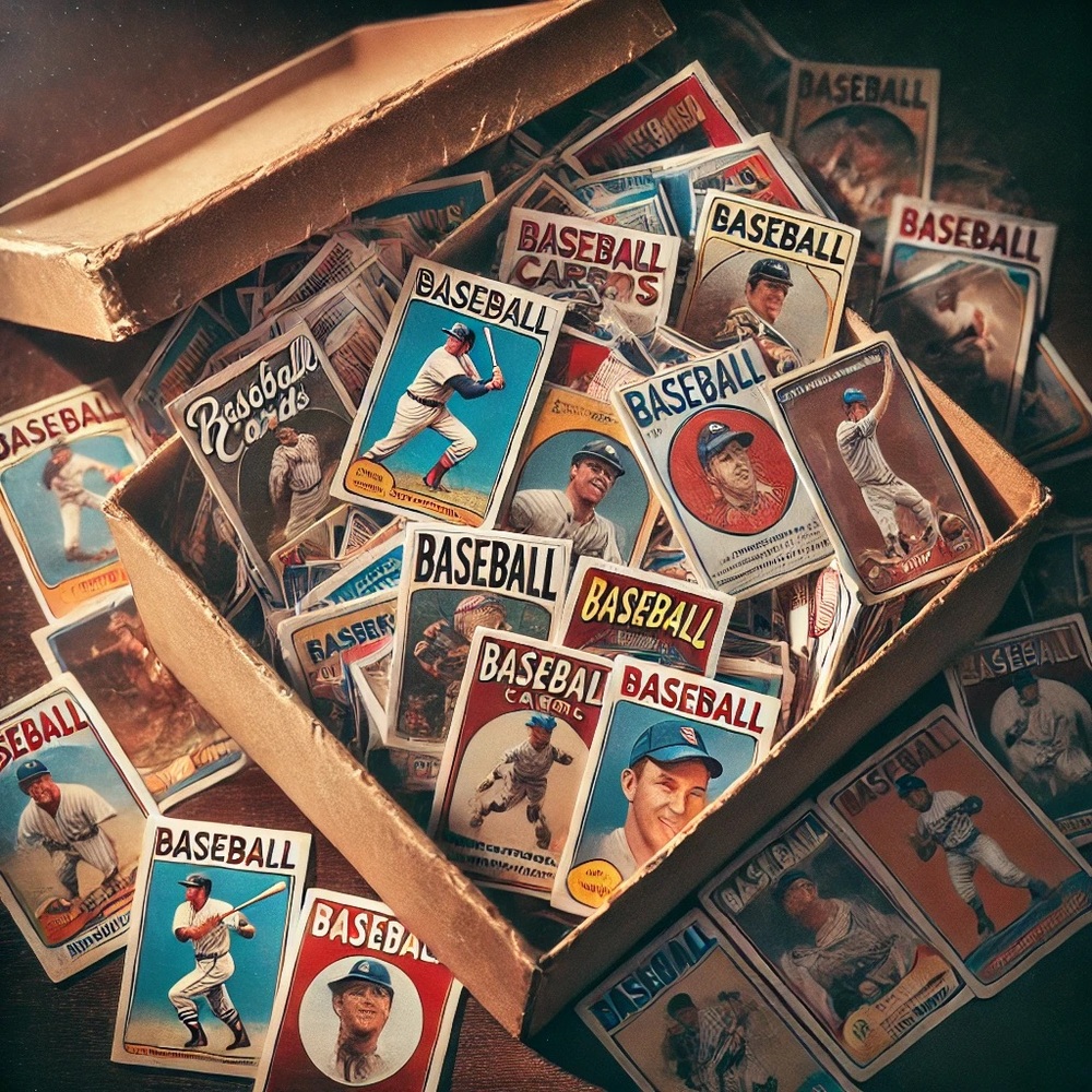 Retro baseball card mystery box